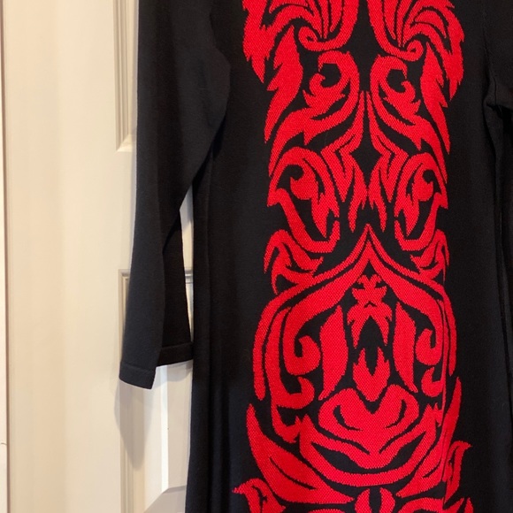 (M, L) Nine West Black & Red Sweater Dress - NWT - Picture 8 of 11